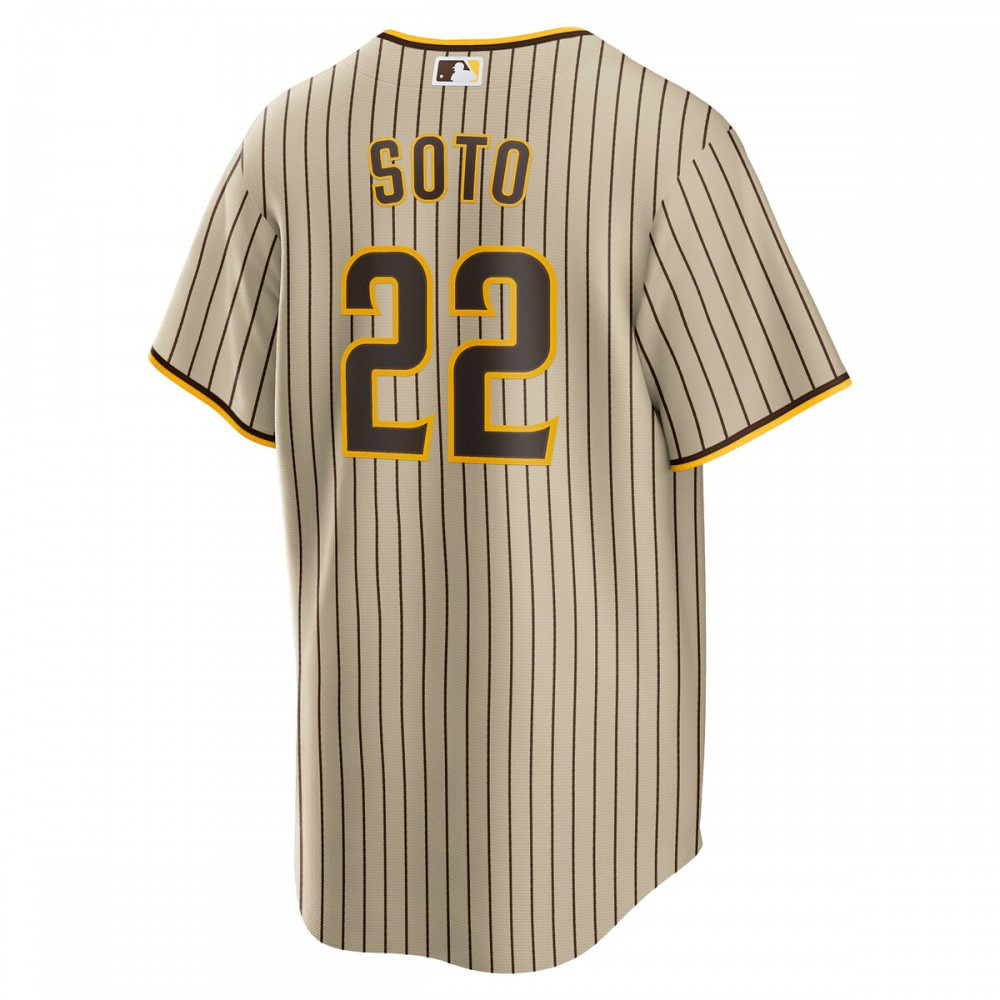 Juan Soto San Diego Padres Alternate Replica Player Jersey - Tan/Brown-Pro Kit Vault | Brand New 26/27 Sports Jerseys